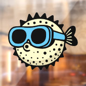 Puffervis Raamsticker (Vel 2)