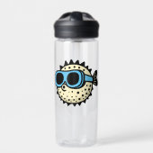 Puffervis Waterfles (Voorkant)