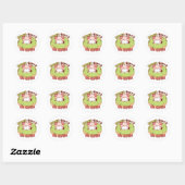 Puffi Donut Worry Ronde Sticker (Vel)