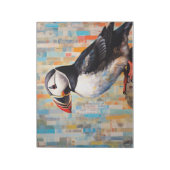 Puffin Animal Bird Art Decor Verf Notitieblok (Linkerzijde)