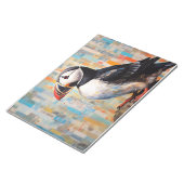 Puffin Animal Bird Art Decor Verf Notitieblok (Schuin)