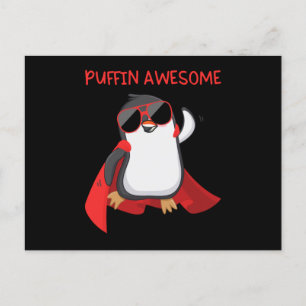 Puffin Awesome Puffin Superhero Gift Briefkaart