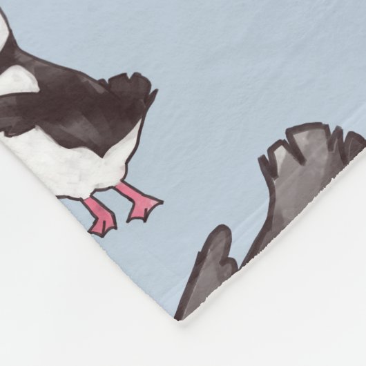 Puffin Baby Fleece Blanket (Hoek)