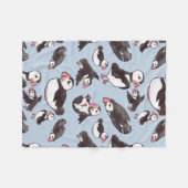 Puffin Baby Fleece Blanket Deken (Voorkant (Horizontaal))