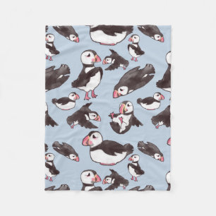 Puffin Baby Fleece Blanket Deken
