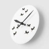 Puffin Bird Art Ronde Klok (Hoek)
