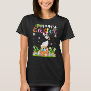 Puffin Bird Bunny Egg Hunting Puffin Gelukkig Pase T-shirt