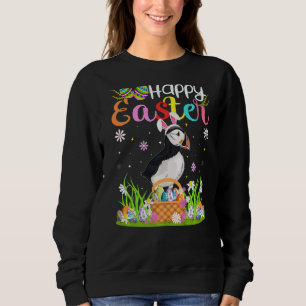 Puffin Bird Bunny Egg Hunting Puffin Gelukkig Pase Trui