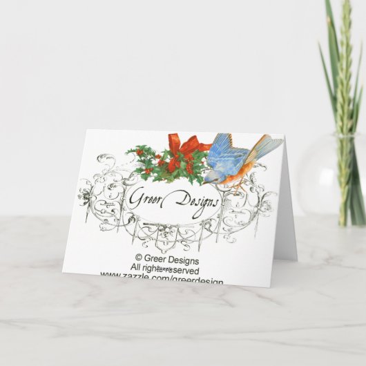 Puffin Bird Comical Art Cadeaus Feestdagen Kaart (Achterkant)