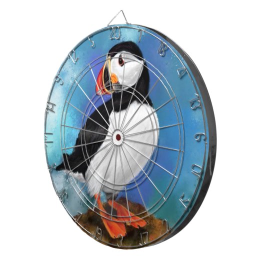 Puffin Bird Dart Board Dartbord (Voorkant Rechts)
