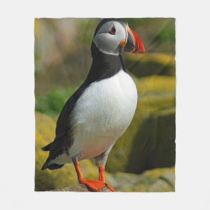 Puffin Bird Fleece Blanket Deken