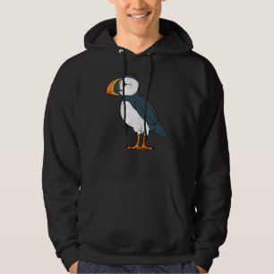 Puffin Bird Funny IJsland SeaBird Lover Gift Manne Hoodie