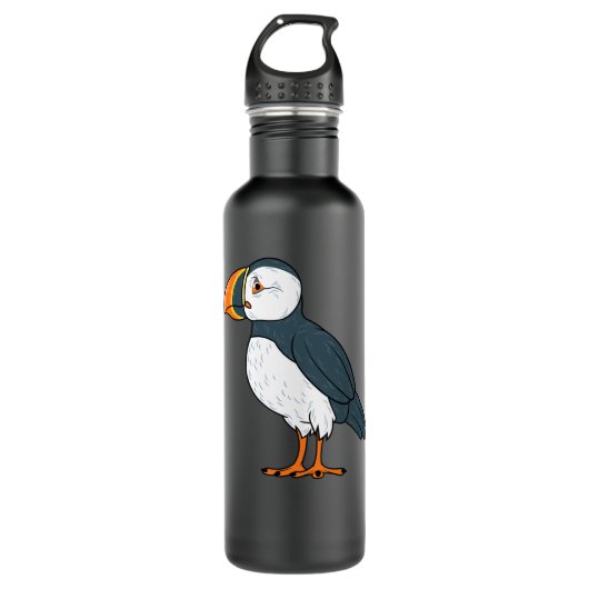Puffin Bird Funny IJsland SeaBird Lover Gift Manne Waterfles (Voorkant)