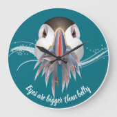 Puffin Bird Grote Klok (Voorkant)