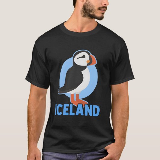Puffin Bird Iceland Animal T-shirt (Voorkant)