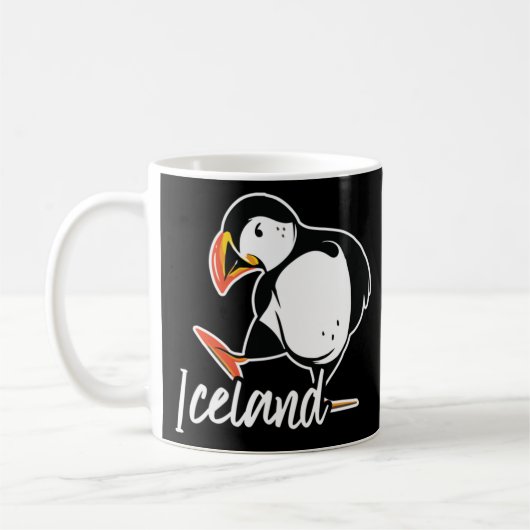 Puffin Bird IJsland Koffiemok (Links)