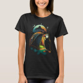 Puffin Bird in Camping  Penguin T-shirt (Voorkant)