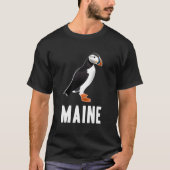 Puffin Bird kijken in Maine Souvenir Gift T-shirt (Voorkant)