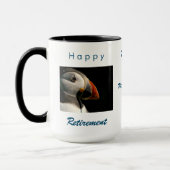 Puffin Bird Lover Pensioen voor hem Coffee Mok (Links)