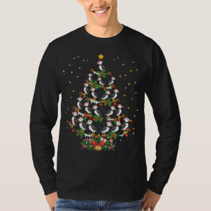 Puffin Bird Lover Xmas Santa Hat Puffin Kerstmis T-shirt
