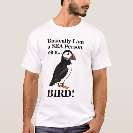 Puffin Bird Seabird Grappig T-shirt (Voorkant)