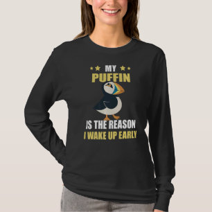 Puffin Bird Wake Up Early Puffin Seabird T-shirt