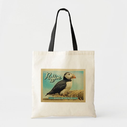 Puffin Bird - Wilde dieren in het noorden Tote Bag (Voorkant)