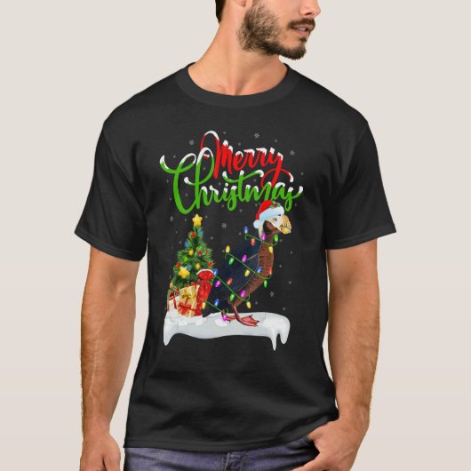 Puffin Bird Xmas Decorations Santa Puffin Christ T-shirt (Voorkant)