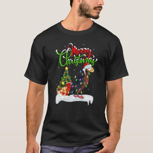 Puffin Bird Xmas Decorations Santa Puffin Christm T-shirt (Voorkant)