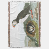 Puffin Birds Audubon Wildlife Throw Blanket Deken (Voorkant Verticaal)