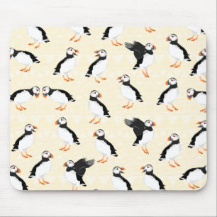 Puffin Birds Pattern Muismat