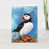 Puffin Birthday Kaart (Voorkant)