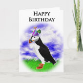 Puffin Birthday Kaart (Voorkant)