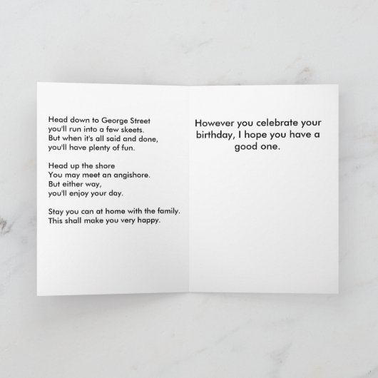 Puffin Birthday Kaart (Binnen)