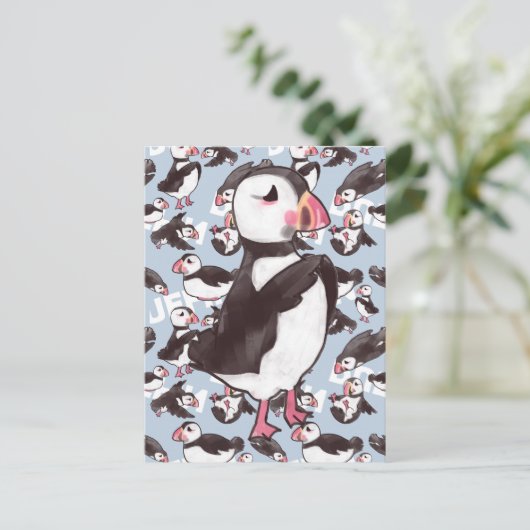 Puffin-Briefkaart Briefkaart (Staand voorkant)