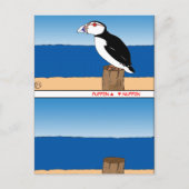 Puffin-cartoon Briefkaart (Voorkant)
