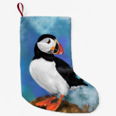 Puffin Christmas Stockings Kleine Kerstsok (Voorkant)