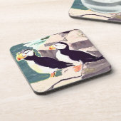 Puffin Cork Onderzetters (Linkerzijde)