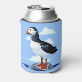 Puffin Cute Atlantic Seabird Blikjeskoeler (Blikje Achterkant)