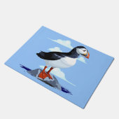 Puffin Cute Atlantic Seabird Deurmat (Schuin)