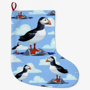 Puffin Cute Atlantic Seabird Grote Kerstsok