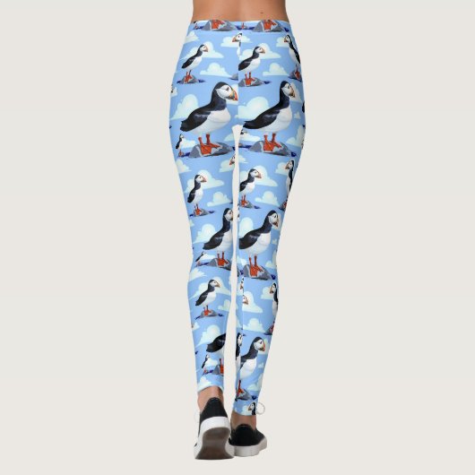 Puffin Cute Atlantic Seabird Leggings (Achterkant)