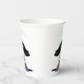 Puffin Cute Atlantic Seabird Papieren Bekers (Rechts)