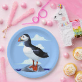 Puffin Cute Atlantic Seabird Papieren Bordje (Feest)