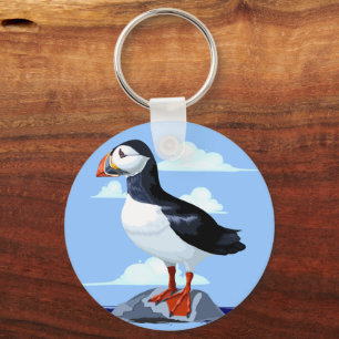 Puffin Cute Atlantic Seabird Sleutelhanger