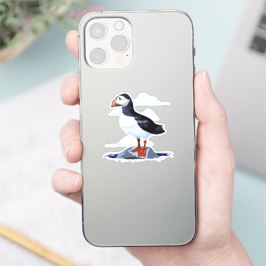 Puffin Cute Atlantic Seabird Sticker (Telefoon)