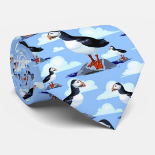 Puffin Cute Atlantic Seabird Stropdas