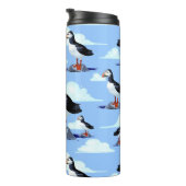 Puffin Cute Atlantic Seabird Thermosbeker (Geroteerd rechts)