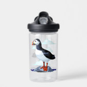 Puffin Cute Atlantic Seabird Waterfles (Voorkant)