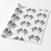 Puffin Dance Cadeaupapier (Uitgerold)